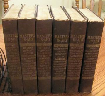 Masters in Art 780+ Monographs Print Plates 6 Book Set 1900
